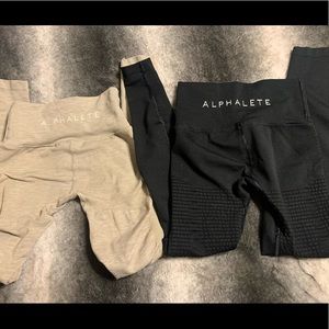 2 pairs alphalete leggings